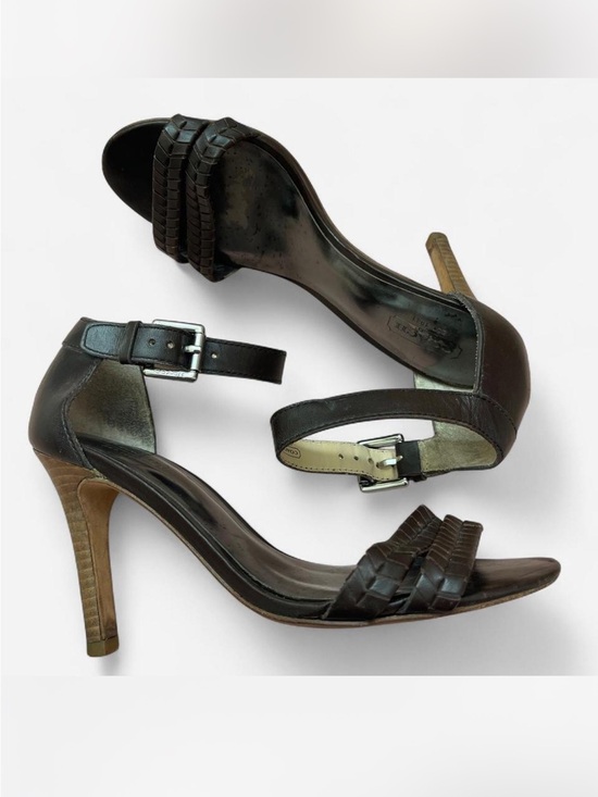 Coach Shoes - Coach Y2K brown leather heels